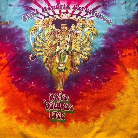 2006 liquid blue Jimi Hendrix experience axis bold as love 2006 T-shirt xlTie Dy - Picture 2 of 7